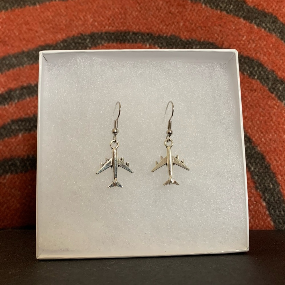 Airplane earrings